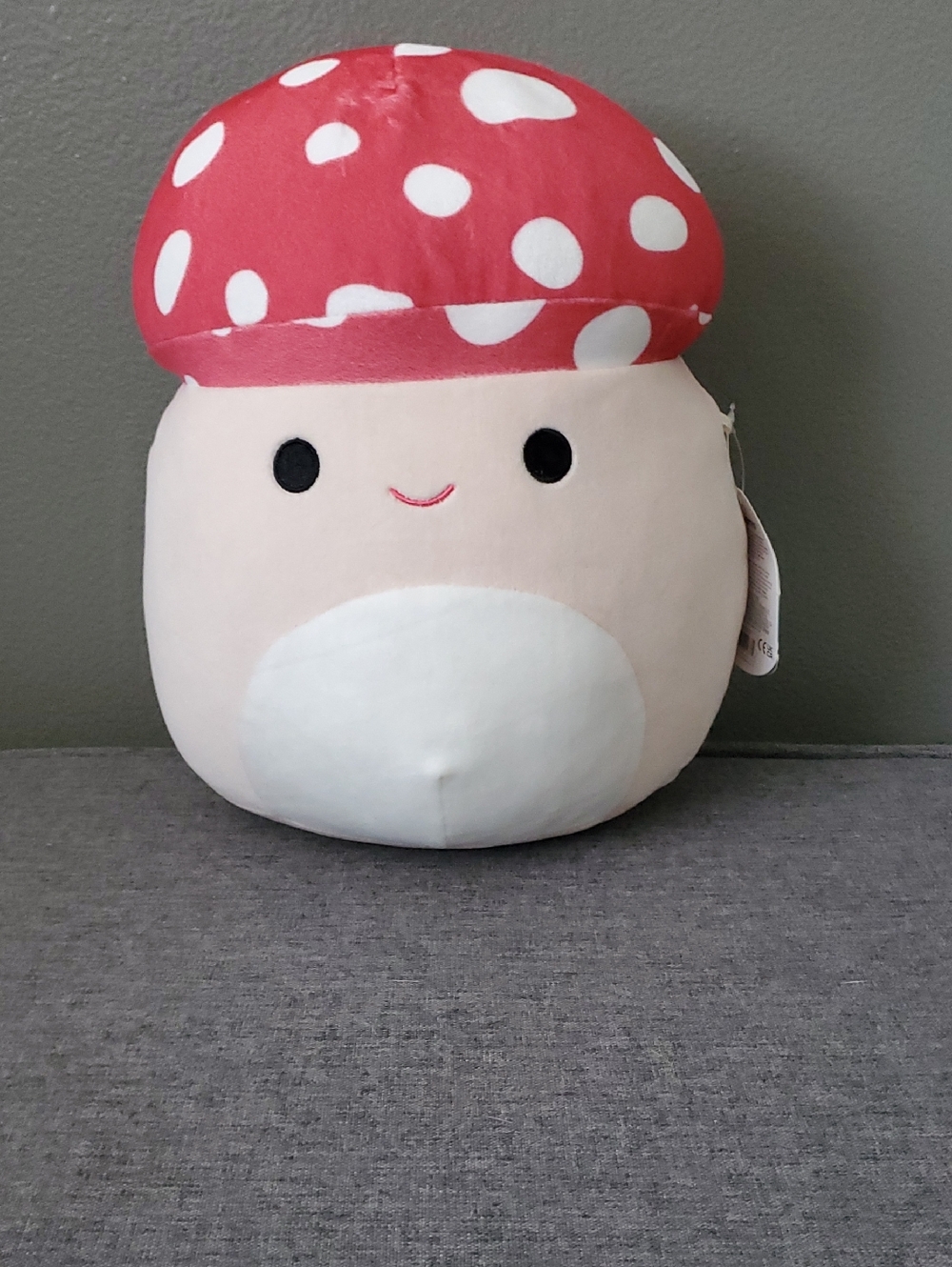 Squishmallows Red and White Mushroom Plush NWT
